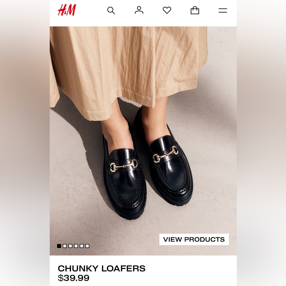 Women’s Chunky Loafers: LIKE NEW
